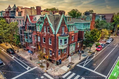 Row home in Philadelphia. Homes like these are perfect examples of properties that Philly Living Management Group offers property management services for.
